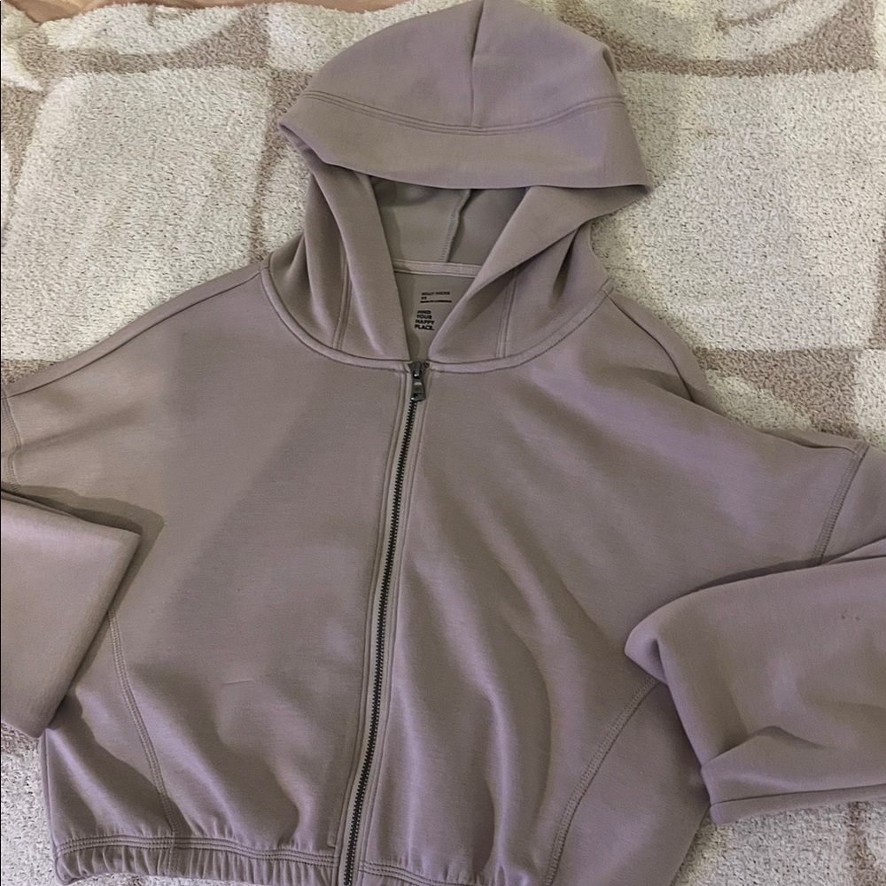 Hollister Women's Lavender Hooded Jacket